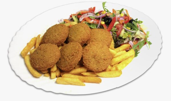Falafel ranskalaisilla